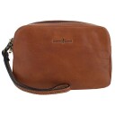 Gianni Conti eksklusiv Pouch mini toalettmappe Cognac