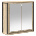  Baderoms veggskap med speil sonoma eik 60x21x60 cm