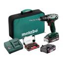 Metabo BS 18 Drill 18V Med batteri Og Bitssett