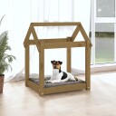 Vidaxl Hundeseng Honningbrun 61X50X70 cm Heltre Furu