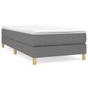  Boxspring sengeramme mørkegrå 90x190 cm Single stoff
