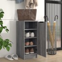 vidaXL Skoskap gr? sonoma 30x35x70 cm konstruert tre