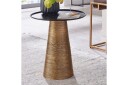 Sidebord Wohnling Metall Rund 40 cm Brettoptikk Bordplate Moderne -