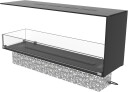Decoflame Montreal 1000 biopeisinnsats   romdeler med Denver F3 brenner og glass på tre sider