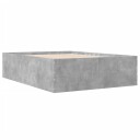  Sengeramme betonggrå 120x200 cm konstruert tre 8721102615719