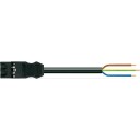 Tilkoblingskabel 4M 3G1.5, HFFR, hannfri, sort