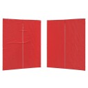  Party Telt Sidevegg 2 pcs Rød 200 x 195 cm PE og stål
