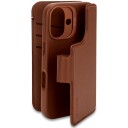 Decoded Mobildeksel av lær med avtakbar lommebok til iPhone 16 - Tan