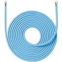 Nielsen Stoffledning 4 m Turkis - Dekorativ Kabel uten Jord