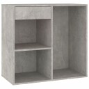 vidaXL Sminkeskap betonggrå 80x40x75 cm konstruert tre