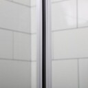 Bathlife Allsidig Rund Dusjhjørne 100x100 cm, Alu/Klart Glass