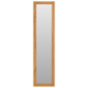 vidaXL Veggspeil med hyller 30x30x120 cm heltre teak