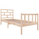 vidaXL Sengeramme heltre furu 75x190 cm 2FT6 Small Single