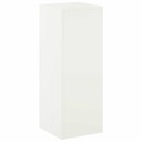 vidaXL Planteholder Hvit 30 x 30 x 80 cm Stål