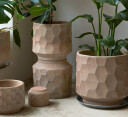Kähler Design  Gro blomsterpotte 21,5 cm lys sand