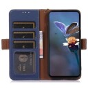 Samsung Galaxy A15 Lommebok-deksel i Lær med RFID Blå