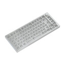 Glorious GMMK PRO 75% Barebone - ISO - White Ice - Gamingtastatur - Uten numpad - Universal - Hvit