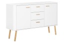 Lausanne Sideboard 136x40 cm - Hvit/Natur