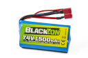 BlackZon Batteripakke til Radiostyrt Bil 7,4 V 1500 mAh T-kontakt Smyter
