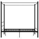 vidaXL Himmelsengeramme svart metall 120x200 cm