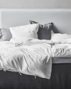 By Nord - Organic Bed linen - 140 x 200 cm - Erika Snow / Coal  561140113 