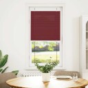  Plisségardin Bordeaux Rød 60x100 cm Stoff Bredde 59,4