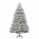  Kunstig juletre Grønn og hvit 240 cm PVC og metall
