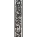 Waves Planet Waves 50js01 50mm Satriani "Skull'N Bones" Strap'