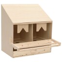vidaXL Hekkeboks 2 rom 63x40x65 cm heltre furu