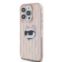 Karl Lagerfeld Mobildeksel til iPhone 13 Pro Max - Choupette Head & Monogram Rosa