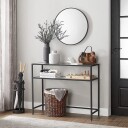 Rovena Kommode 90 cm - Svart og transparent