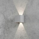 Konstsmide Cremona vegglampe grå 2x3W 230V LED 7959-310