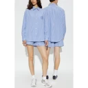Sporty & Rich, unisex, Shorts, Blå, XS,