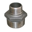 GF Sort Ansatsnippel 1" x 1/2" for Varmeinstallasjoner