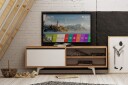 Mod Design Mediaoppbevaring 120 cm - Tre/Hvit