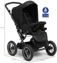 Petite Chérie Solide+ Kombivogn Dark Grey/Grey Melange