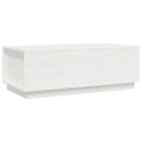  Salongbord hvit 100x50x35 cm heltre furu
