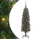  Kunstig juletre med 150 LED grønn 120 cm PVC og stål og plast