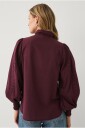 Ellos Collection   Bluse med blondedetaljer   Rød