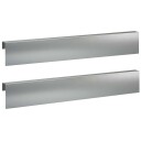 vidaXL Kantprofil til hage 2 stk. 100 x 5 x 15 cm Galvanisert stål
