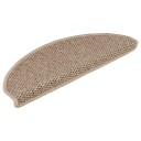  Selvklebende trappematter sisal 30 stk 65x21x4 cm sand 8721288459985