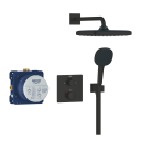 Grohe Precision Thermostat Dusjpakke For innbygning 2 uttak Sort Matt