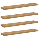  Vegghylle 4 pcs Brun 120 x 23,5 x 4 cm Konstruert tre