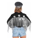 Cowboyjakke med Frynser Svart Dame - Large/X-Large