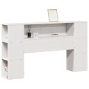  Hodegavl med oppbevaring hvit 150 cm heltre furu 8721158396419