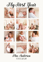 My First Year Personalized Baby Plakat Plakat / 100x150cm