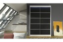 Liverpool Garderobe 120x200 cm - Svart/Hvit