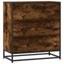  Skjenk røkt eik 68x35x76 cm konstruert tre og metall 8721102840302