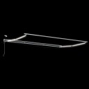  Elektrisk markisedukke med LED Hvit 4,5 × 3,5 m Aluminium