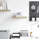 vidaXL Flytende vegghylle eik 40x23x3,8 cm MDF